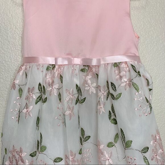 Purple Rose Toddler Size 4 Girls Floral Embroidered Dress - Picture 5 of 12